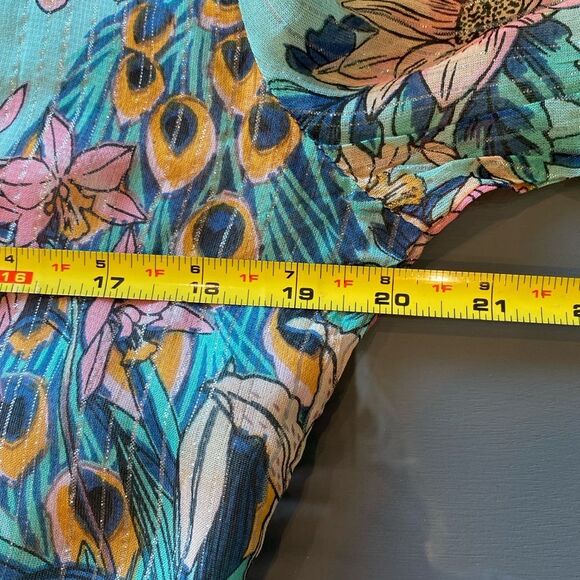 Anthropology Raga size Medium Floral Bohemian Cutout Back Floral Dress. - Picture 4 of 11